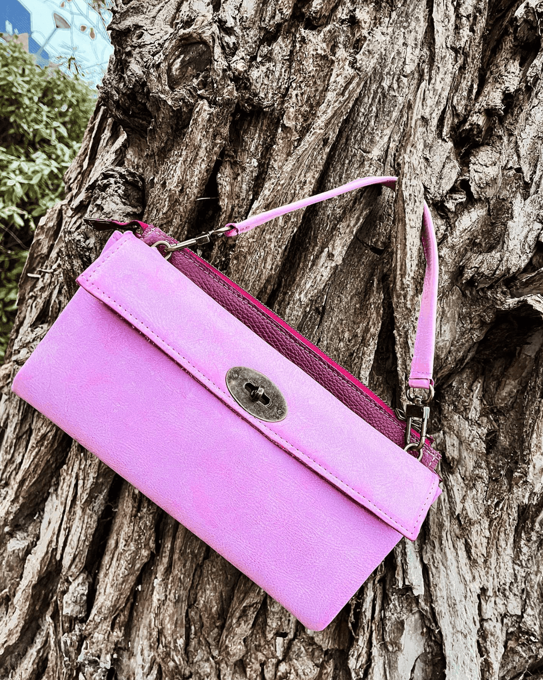 Harmonica tas roze/bordeaux